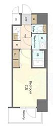 S-RESIDENCE名古屋菊井aline 1Kの間取図画像