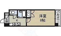 メゾンオランジェ渡辺 1Kの間取図画像