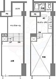 クレイタスパーク1 1LDKの間取図画像