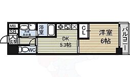 ベレーサ葵 1DKの間取図画像