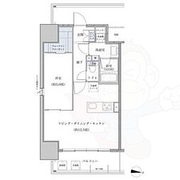 パークアクシス名古屋山王橋 1LDKの間取図画像