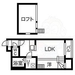 クリークコート2 2Kの間取図画像