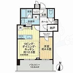 タワー・ザ・ファースト名古屋伏見 1LDKの間取図画像