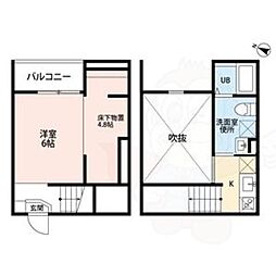 BreezeResidenceMoriyama ワンルームの間取図画像