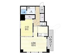 AQUASTAGE1 1LDKの間取図画像