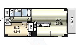 P-SQUAREShumoku 1LDKの間取図画像