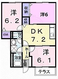 シャトー・リッツ 3DKの間取図画像