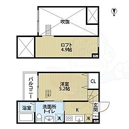 marcatore 1Kの間取図画像