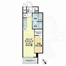 名古屋市千種区内山1丁目マンション 1LDKの間取図画像