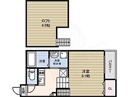 グランツ 1Kの間取図画像