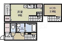ルークス名古屋 1Kの間取図画像