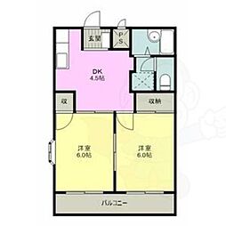 エレガンスハイツ2 2階/-