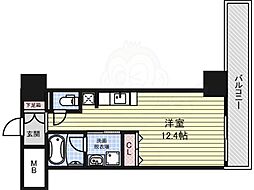御幸レジデンス丸の内 ワンルームの間取図画像