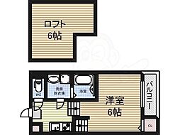 ルピナス今池 1Kの間取図画像