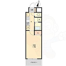 willDo勝川 1Kの間取図画像