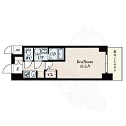 S-RESIDENCE熱田 1Kの間取図画像