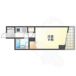 ライオンズマンション橦木 1Kの間取図画像