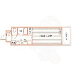 ルラシオン吹上 1Kの間取図画像