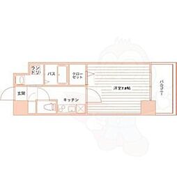 ラヴィール名駅南 1Kの間取図画像