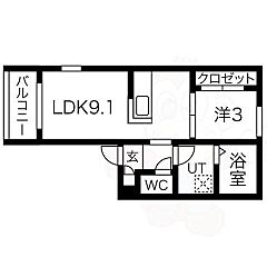 物件の間取り