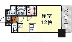プレサンス栄ブリオ ワンルームの間取図画像