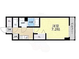 プレサンス東別院駅前2 1Kの間取図画像