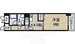 グランシャリオ名駅南 1Kの間取図画像