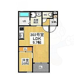 REGALESTリバーサイド新富 3階