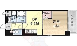 プロセルム上坂 1DKの間取図画像