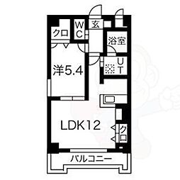 Pastoral 1LDKの間取図画像