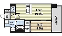 プレサンス丸の内レジデンス 1LDKの間取図画像