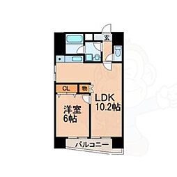 ESSE栄 1LDKの間取図画像