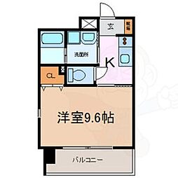 BERG大須 1Kの間取図画像
