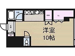 東山パークビル ワンルームの間取図画像