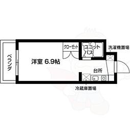 クレストナゴヤ 1Kの間取図画像