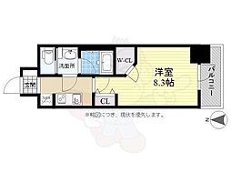 パークアクシス名古屋山王 1Kの間取図画像