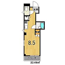 カサ・デ・ピソ・伊豆蔵 205 ｜ 京都府京都市上京区裏築地町76（賃貸マンション1R・2階・23.49㎡） その2