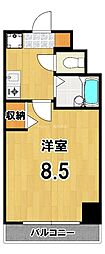 サムティ上堀川 1Kの間取図画像