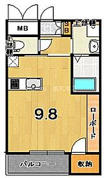 アクアプレイス京都西陣 1Kの間取図画像
