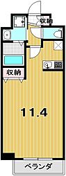 スワンズ京都大将軍 1Kの間取図画像