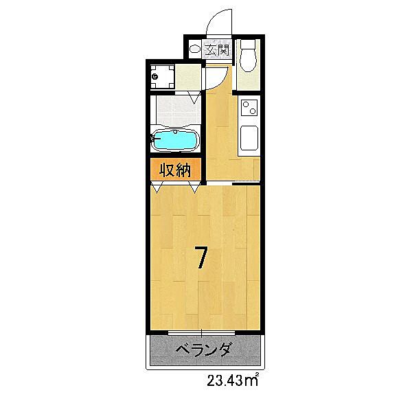 Soleil LevantII 108｜京都府京都市北区上賀茂六段田町(賃貸アパート1K・1階・23.43㎡)の写真 その2