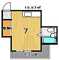 サンライズ宝ケ池2階3.4万円