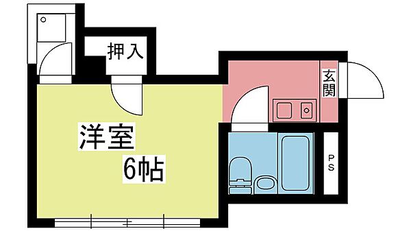 コスモハイツ里ノ内 303｜京都府京都市左京区田中里ノ内町(賃貸マンション1R・3階・17.00㎡)の写真 その2