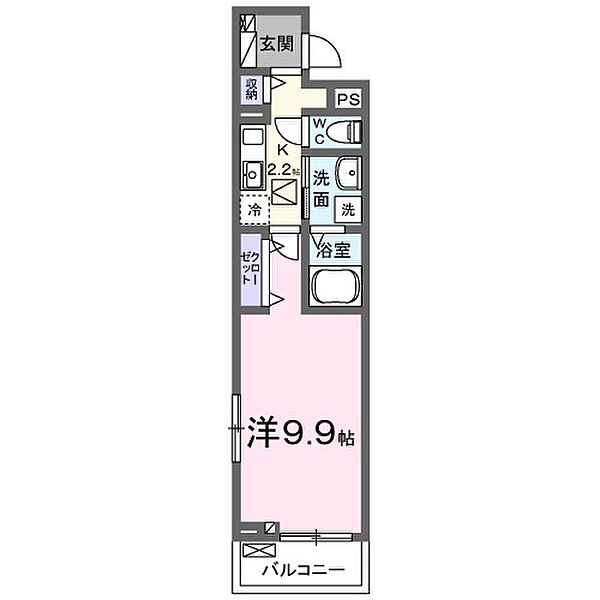 フランあおい 106｜京都府京都市左京区下鴨塚本町(賃貸アパート1K・1階・32.22㎡)の写真 その2