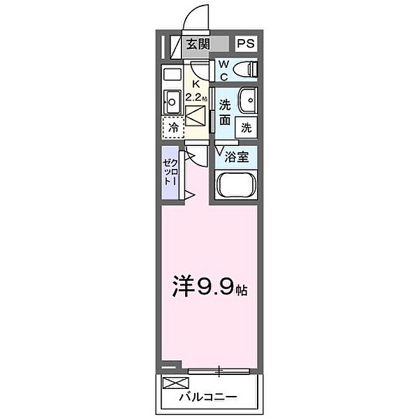 フランあおい 104｜京都府京都市左京区下鴨塚本町(賃貸アパート1K・1階・29.72㎡)の写真 その2