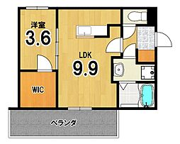 二葉荘東館舎 1LDKの間取図画像