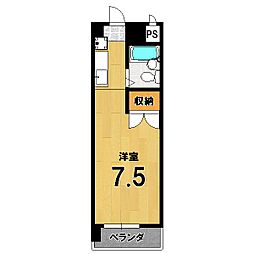 メゾン・ラ・ココネ 1Kの間取図画像