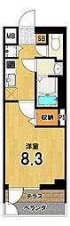 ベラジオ雅び京都洛北ガーデン 1Kの間取図画像