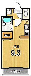 グランデコワン31 ワンルームの間取図画像