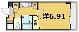 ランブラス川端丸太町 1Kの間取図画像